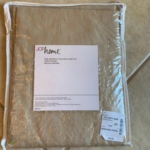 JC PENNEY Home Sensations rod pocket panel curtains 52x84 Linen Color